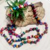 Sautoir en perles de coquillages nacrés multicolore