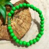 Bracelet en perles de bois vert pomme
